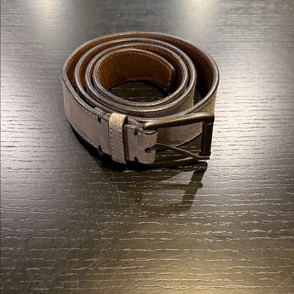 Will Leather Goods Gray Leather Belt Will Leather Goods Gray Leather Belt